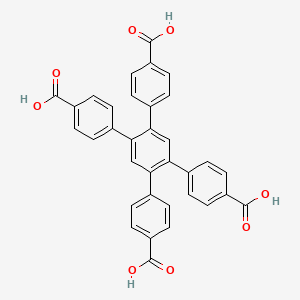 Chemical structure of 1,2,4,5-Tetrakis(4-carboxyphenyl)benzene