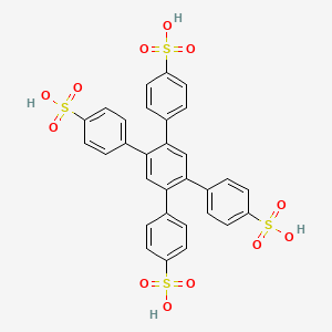 Chemical structure of 4',5'-Bis(4-sulfophenyl)-[1,1':2',1''-terphenyl]-4,4''-disulfonic acid