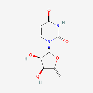 Chemical structure of 4',5'-Didehydro-5'-deoxyuridine