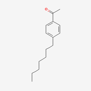 Chemical structure of 4'-Heptylacetophenone