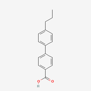 Chemical structure of 4-(4-Propylphenyl)benzoic Acid
