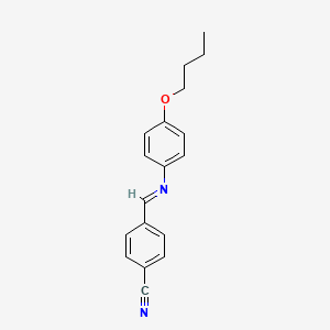 Chemical structure of 4'-Cyanobenzylidene-4-butoxyaniline