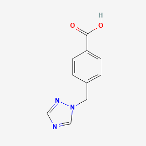 Chemical structure of 4-(1H-1,2,4-Triazol-1-ylmethyl)benzoic acid