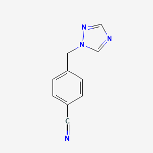 Chemical structure of 4-(1,2,4-Triazol-1-ylmethyl)benzonitrile