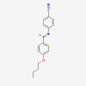 Chemical structure of 4-((4-Butoxybenzylidene)amino)benzonitrile