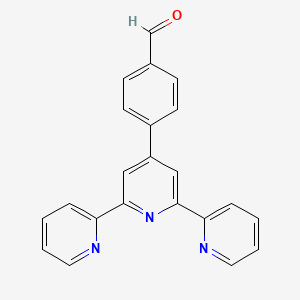 Chemical structure of 4-([2,2':6',2''-Terpyridin]-4'-yl)benzaldehyde