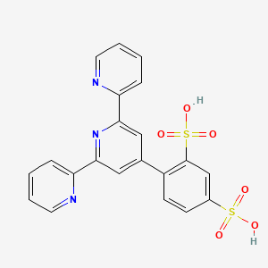 Chemical structure of 4-([2,2':6',2''-Terpyridin]-4'-yl)benzene-1,3-disulfonic acid