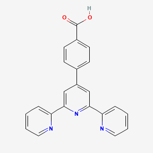 Chemical structure of 4-([2,2':6',2''-Terpyridin]-4'-yl)benzoic acid
