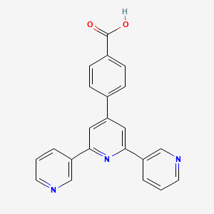 Chemical structure of 4-([3,2':6',3''-terpyridin]-4'-yl)benzoic acid