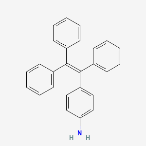 Chemical structure of 4-(Triphenylethenyl)aniline
