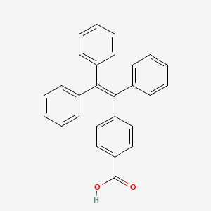 Chemical structure of 4-(1,2,2-Triphenylvinyl)benzoic acid