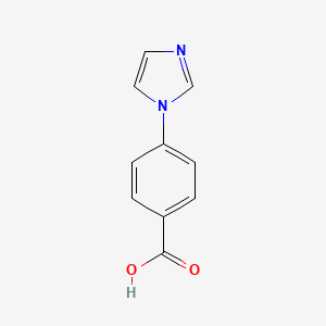 Chemical structure of 4-(1-Imidazolyl)benzoic Acid