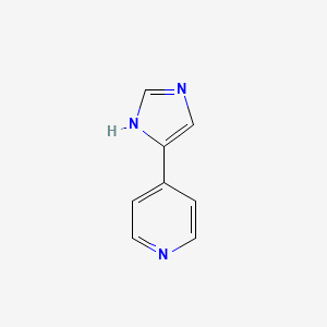 Chemical structure of 4-(1H-Imidazol-5-yl)pyridine