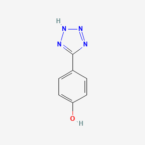 Chemical structure of 4-(1H-Tetrazol-5-yl)phenol