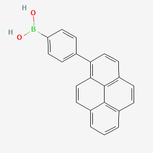Chemical structure of 4-(1-Pyrenyl)phenylboronic Acid