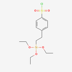 Chemical structure of 2-(4-Chlorosulfonylphenyl)ethyltriethoxysilane