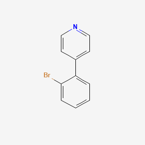 Chemical structure of 4-(2-Bromophenyl)pyridine