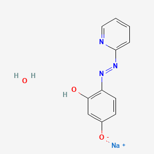 Chemical structure of 4-(2-Pyridylazo)resorcinol monosodium salt