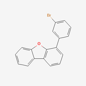 Chemical structure of 4-(3-Bromophenyl)dibenzofuran