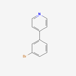 Chemical structure of 4-(3-Bromophenyl)pyridine