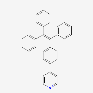 Chemical structure of 4-(4-(1,2,2-Triphenylvinyl)phenyl)pyridine