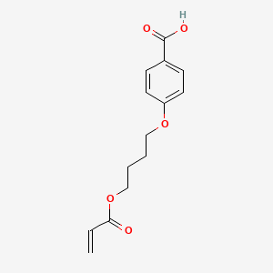 Chemical structure of 4-(4-Acryloxybutoxy)benzoic acid