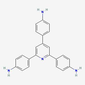 Chemical structure of 4,4',4''-(Pyridine-2,4,6-triyl)trianiline