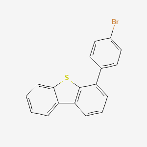 Chemical structure of 4-(4-Bromophenyl)dibenzothiophene