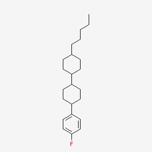 Chemical structure of 4-(4-Fluorophenyl)-4'-pentyl-1,1'-bi(cyclohexane)