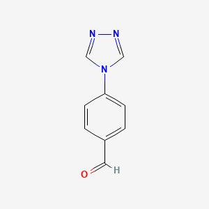 Chemical structure of 4-(4H-1,2,4-Triazol-4-yl)benzaldehyde