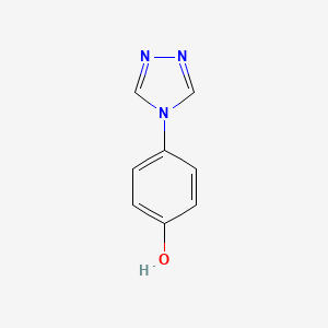 Chemical structure of 4-(4H-1,2,4-Triazol-4-yl)phenol