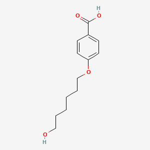 Chemical structure of 4-(6-Hydroxyhexyloxy)benzoic Acid