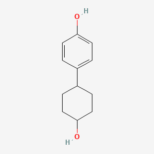 Chemical structure of 4-(cis-4-Hydroxycyclohexyl)phenol