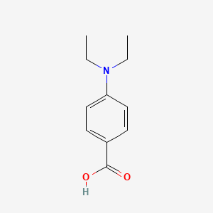 Chemical structure of 4-(Diethylamino)benzoic acid