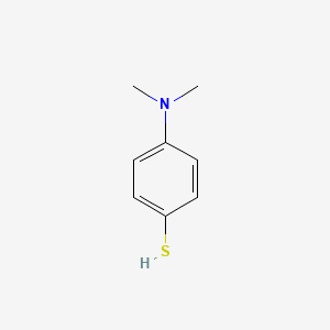 Chemical structure of 4-(Dimethylamino)benzene-1-thiol