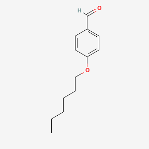 Chemical structure of 4-(Hexyloxy)benzaldehyde