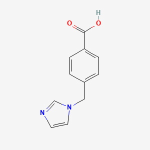 Chemical structure of 4-(Imidazol-1-ylmethyl)benzoic acid