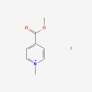 Chemical structure of 4-(Methoxycarbonyl)-1-methylpyridin-1-ium iodide