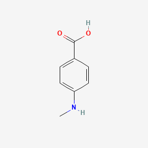 Chemical structure of 4-(Methylamino)benzoic acid
