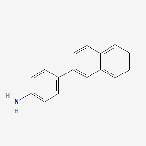 Chemical structure of 4-(Naphthalen-2-yl)aniline