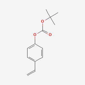 Chemical structure of 4-(tert-Butoxycarbonyloxy)styrene