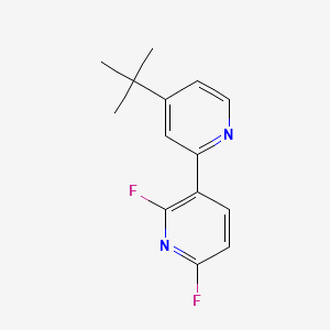Chemical structure of 4-tert-Butyl-2',6'-difluoro-2,3'-bipyridine