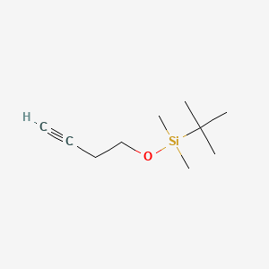 Chemical structure of 4-(tert-Butyldimethylsilyloxy)-1-butyne