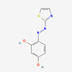 Chemical structure of 4-(2'-Thiazolylazo)resorcinol