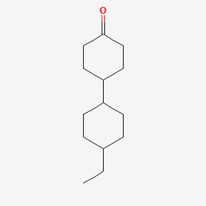 Chemical structure of 4-(4-Ethylcyclohexyl)cyclohexanone