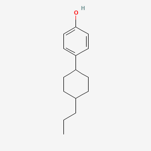 Chemical structure of 4-(trans-4-Propylcyclohexyl)phenol