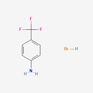 Chemical structure of 4-(Trifluoromethyl)aniline Hydrobromide