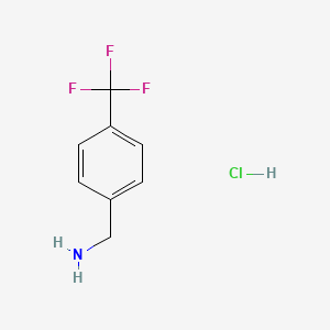 Chemical structure of 4-(Trifluoromethyl)benzylamine Hydrochloride