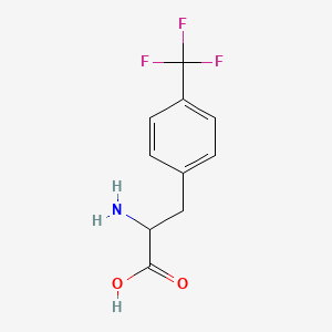 Chemical structure of 4-(Trifluoromethyl)phenylalanine