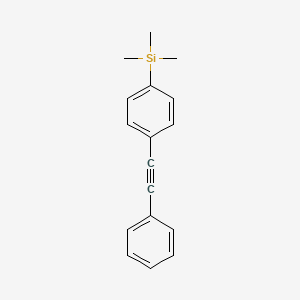 Chemical structure of 4-(Trimethylsilyl)diphenylacetylene